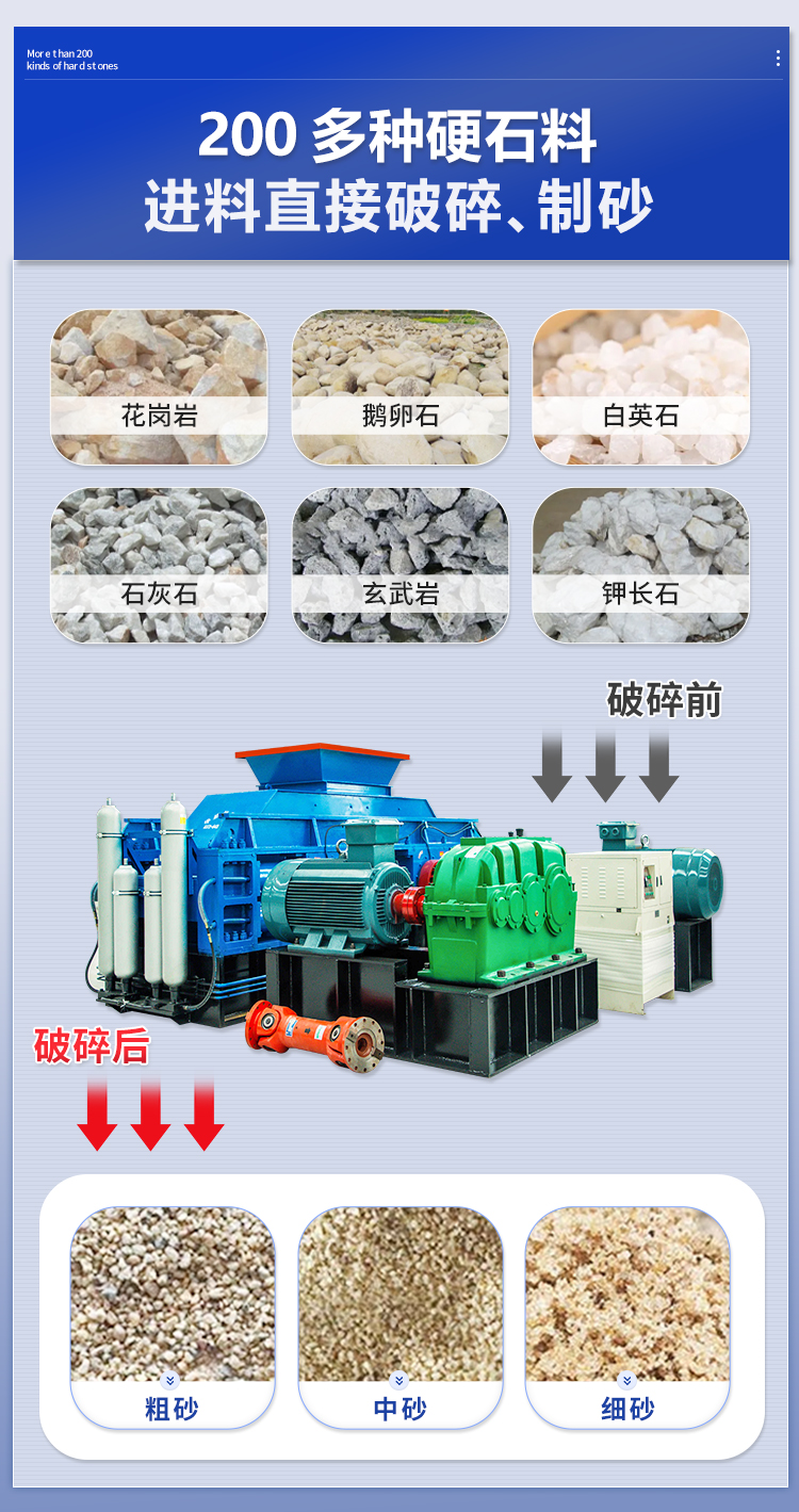 辉绿岩制砂机 OD官方网页版-对辊制砂机_02