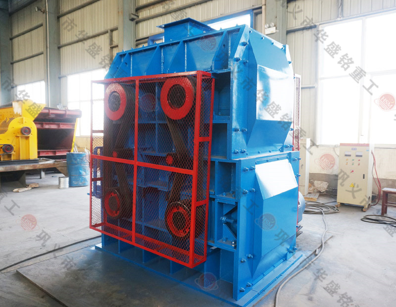 方解石 四辊破碎机试机 OD官方网页版重工