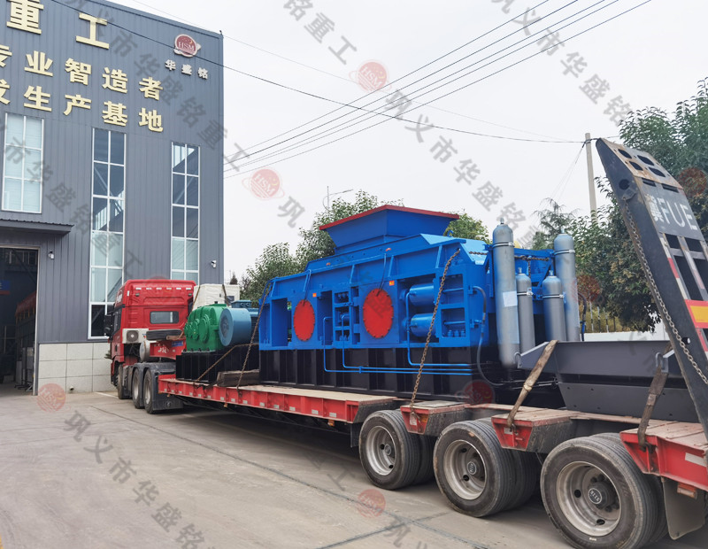 OD官方网页版2PGY1212对辊破碎机机成功发往洛阳